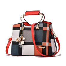 Load image into Gallery viewer, Checkered Design Women's Bag - Satchel Portable Shoulder Crossbody Handbag