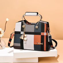 Load image into Gallery viewer, Checkered Design Women's Bag - Satchel Portable Shoulder Crossbody Handbag