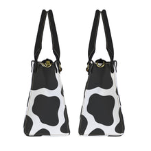 Load image into Gallery viewer, Cow Print 1 PU Leather Handbag-Small (Model 1747)