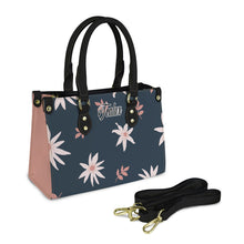 Load image into Gallery viewer, Pink Flying Flowers PU Leather Handbag-Small (Model 1747)