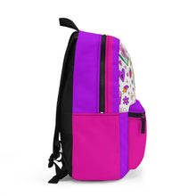 Load image into Gallery viewer, Purple Floral Backpack with Cute Designs - Perfect for Kids & Teens