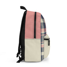 Load image into Gallery viewer, Pink Plaid Backpack