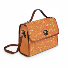 Load image into Gallery viewer, Orange Bloom Waterproof Canvas Bag