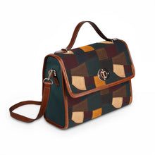 Load image into Gallery viewer, Teal Patch Waterproof Canvas Bag