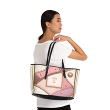 Load image into Gallery viewer, Pink Flowing Tea PU Leather Shoulder Bag