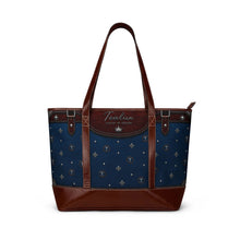 Load image into Gallery viewer, Blue Splash Tealux Handbag