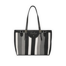 Load image into Gallery viewer, Black Grey Running Tea PU Leather Shoulder Bag