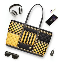 Load image into Gallery viewer, Yellow Zebra PU Leather Shoulder Bag