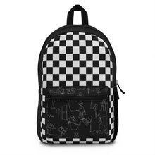 Load image into Gallery viewer, Checkered Stick Figure Backpack