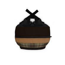 Load image into Gallery viewer, Brown Hero Plaid Backpack
