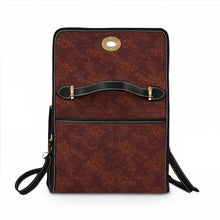 Load image into Gallery viewer, Brown Zillion Flowers Waterproof Canvas Bag
