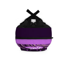 Load image into Gallery viewer, Love Print Purple Backpack