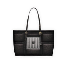 Load image into Gallery viewer, Slick Black PU Leather Shoulder Bag