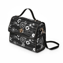 Load image into Gallery viewer, Black Wild Flowers 7 Waterproof Canvas Bag