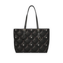 Load image into Gallery viewer, Black Heart 3T PU Leather Shoulder Bag