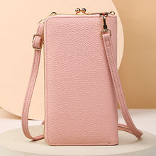 Load image into Gallery viewer, Flower Embroidery Phone Bag With Lock Buckle Outdoor Long Wallet Fashion Shoulder And Crossbody Bags
