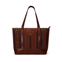 Load image into Gallery viewer, Brown Shine Tealux Handbag