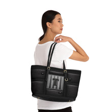 Load image into Gallery viewer, Slick Black PU Leather Shoulder Bag