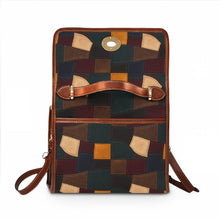 Load image into Gallery viewer, Teal Patch Waterproof Canvas Bag