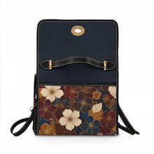 Load image into Gallery viewer, Blue Flower Spread Waterproof Canvas Bag
