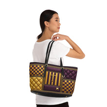 Load image into Gallery viewer, Purple Berry Tea PU Leather Shoulder Bag