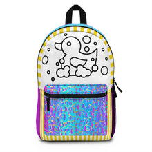 Load image into Gallery viewer, Fun Colorful Duck Backpack for Kids to Color | Vibrant School Bag with Bubble Design