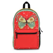 Load image into Gallery viewer, Red Butterfly Backpack