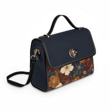 Load image into Gallery viewer, Blue Flower Spread Waterproof Canvas Bag