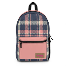 Load image into Gallery viewer, Pink Plaid Backpack