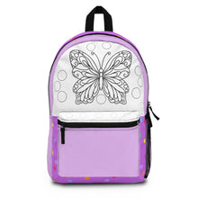 Load image into Gallery viewer, Purple Butterfly Color Creation Backpack