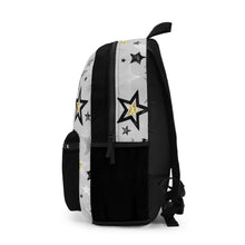 Load image into Gallery viewer, Black and Gray Stars Backpack
