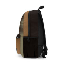 Load image into Gallery viewer, Brown Hero Plaid Backpack