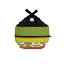 Load image into Gallery viewer, Vibrant Green Orange Chain Backpack