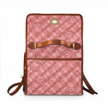 Load image into Gallery viewer, Pink Check Mate Waterproof Canvas Bag