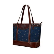Load image into Gallery viewer, Blue Splash Tealux Handbag