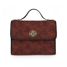 Load image into Gallery viewer, Brown Zillion Flowers Waterproof Canvas Bag