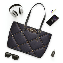 Load image into Gallery viewer, Traveling Blue PU Leather Shoulder Bag