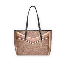 Load image into Gallery viewer, Big Brown Flowers 7 PU Leather Shoulder Bag
