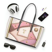 Load image into Gallery viewer, Pink Flowing Tea PU Leather Shoulder Bag