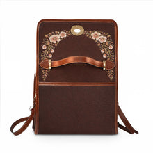 Load image into Gallery viewer, Traveling Flower Waterproof Canvas Bag