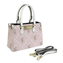 Load image into Gallery viewer, Delicate Flowers PU Leather Handbag-Small (Model 1747)