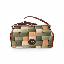 Load image into Gallery viewer, Woven Green Waterproof Canvas Bag