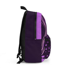 Load image into Gallery viewer, Love Print Purple Backpack