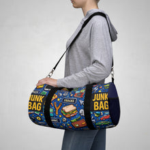 Load image into Gallery viewer, Blue Junk Duffel Bag