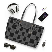 Load image into Gallery viewer, Marching Gray PU Leather Shoulder Bag