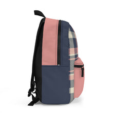 Load image into Gallery viewer, Pink Plaid Backpack