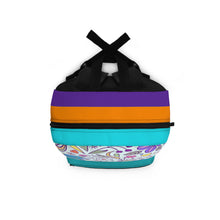 Load image into Gallery viewer, Vibrant Flowing Flower Backpack