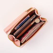 Load image into Gallery viewer, Flower Embroidery Phone Bag With Lock Buckle Outdoor Long Wallet Fashion Shoulder And Crossbody Bags
