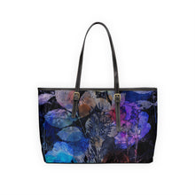 Load image into Gallery viewer, Purple Flower PU Leather Shoulder Bag