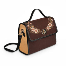 Load image into Gallery viewer, Traveling Flower Waterproof Canvas Bag